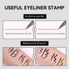 4Pcs Erinde Double-headed Liquid Eyeliner Stamp Pen Set, Eye Liners