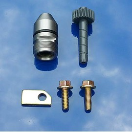 GM TURBO 350 TH350 MUNCIE POWERGLIDE TRANSMISSION SPEEDOMETER GEAR 21 TEETH GREY SPEEDO W/BULLET CLAMP BOLTS