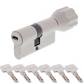 ABUS EC550 Profile Knob Cylinder Length 40 / 45 mm with 6 Keys