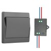 GLOBELEC Wireless Light Switch and Receiver Kit,Self-Powered(No Battery Required),Kinetic Remote