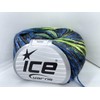 Ice Yarns Rockabilly Color Yarn - Lime Green, Black, Blue,