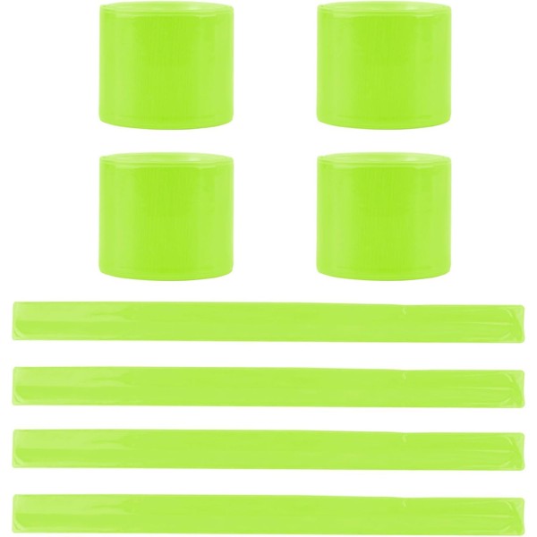 Reflective Bands Snap Bracelets, 8Pcs Slap Armbands Reflector Strips, Reflector