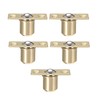 sourcing map Door Cabinet Closet Drawer 12.5mm Shaft Dia Brass