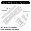 UPTTHOW 4Pcs Universal Integrated Fridge Freezer Door Slider with Screws,