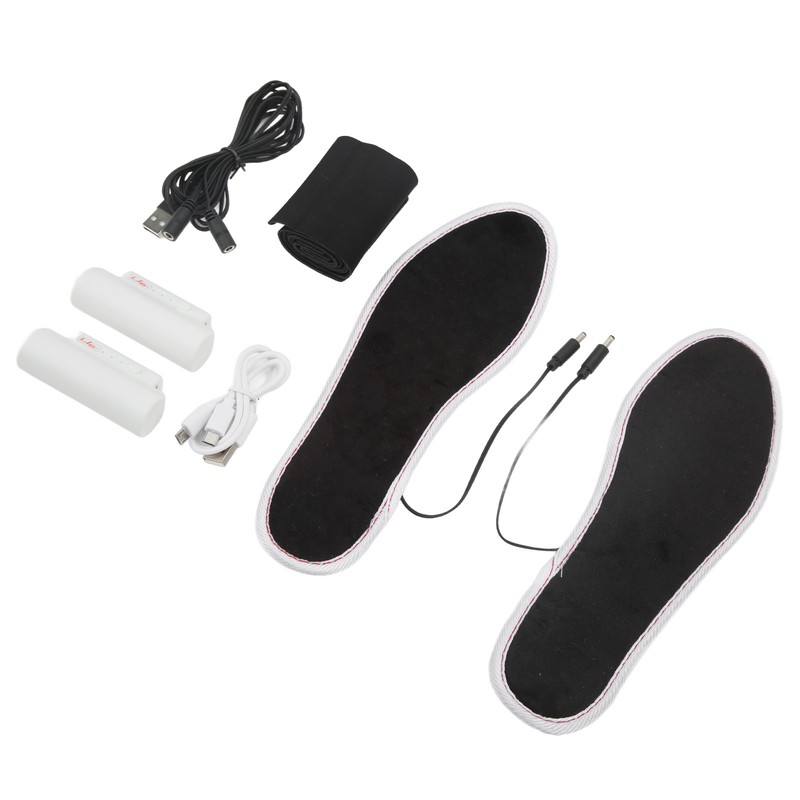 2Pcs Electric Heated Insoles Smart 3 Gears Temperature Adjustment Warm
