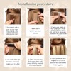 UALUSTRA Tape in Extensions Echthaar Blond 100 % Remy Echthaar