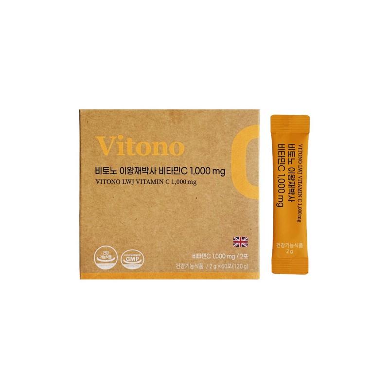 비토노 이왕재 박사 비타민C 1000mg 2g x 60포 1개 /