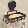 Soap Holder Bar Dish Suction Cup, Bar Shampoo Rack for