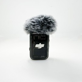 Windscreen for DJI Mic 2 Transmitter Cover/Osmo Pocket 3 Lavalier Microphone Accessories 2 Pack Furry Wind Muff Pop Filter Noise Reduction Foam - Grey