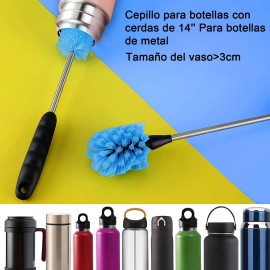 Set De 8 Cepillos De Limpieza Botellas Termos Bote Biberones