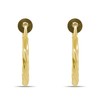 Clip On Spring Hoop Earrings for Non-Pierced Ears (17mm, Gold-Tone
