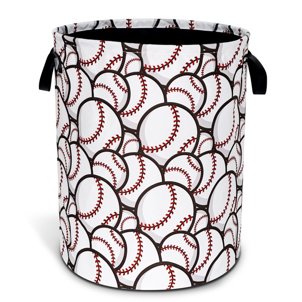 Baseball Laundry Basket Ball Sports Oxford Cloth Laundry Hamper With