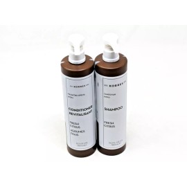 Korres Fresh Citrus Shampoo and Conditioner 12.2 fl oz ea w pumps NEW