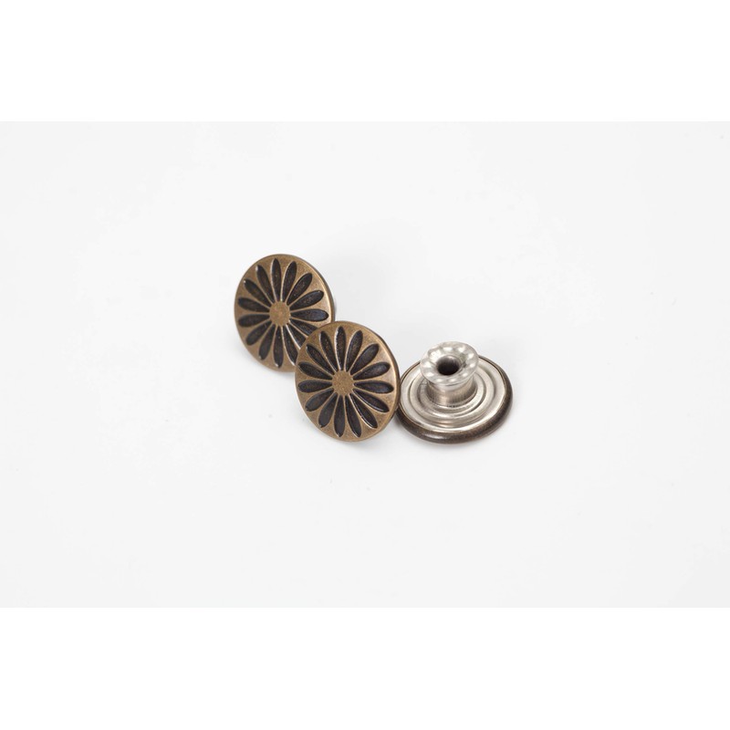 20 Set 17mm Replacement Jeans Buttons - Metal Snap Denim