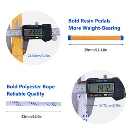 Rope Ladder,9.8 Feet Emergency Fire Escape Ladder Flame Resistant,Safety Balcony Fire Ladder with Hooks,Fast to Deploy Portable and Reusable 1 Story,Weight Capacity up to 2000 Pounds