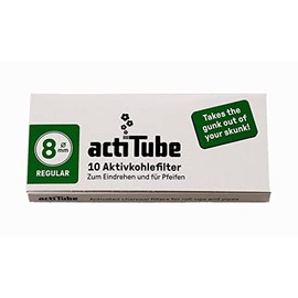 10 Packs actiTube Tune Activated Carbon Filters 8mm Diameter 10 Filters Per Pack
