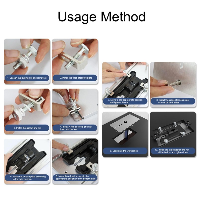 Jig Saw Insert Plate, Aluminum Alloy Router Table Insert Plate
