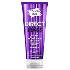 Tinte semipermanente para el cabello Direct Vibes, morado, tono vibrante y duradero, sin amonaco, vegano, sin sulfatos, sin parabenos, 8 fl oz        