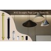 KUMGROT 2.76"/70mm Ceiling Light Extension Rod Straight Pipe Lamp Stem