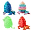 SHUWND 4PC 3D Printed Mini Dragon in Egg,Dragon Eggs with