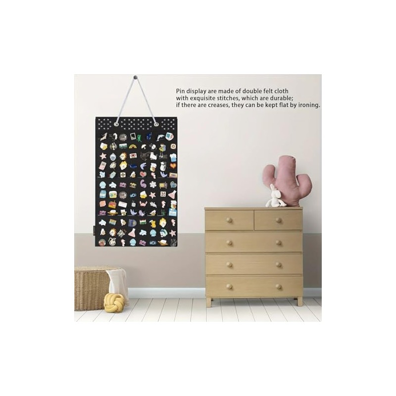 PACMAXI Hanging Brooch Pin Organizer, Display Pins Storage Case, Brooch