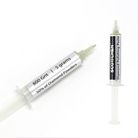 SCOTTCHEN Diamond Polishing Paste,800 Grit 12-25 Microns Lapping Compound with 50% Concentration of Diamond Powders for Jewelry, Metal, Ring, Glass, Coin,etc.-5 Gram