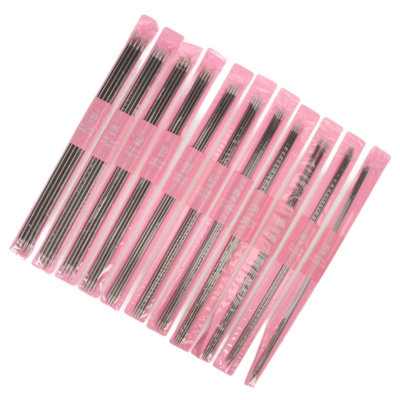 11 Sizes 44pcs Double Pointed Knitting Needles Set 13.8in Length