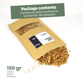 NIRDOSH - Frankincense in grains from Palo Santo Palito from Ecuador - Natural incense for burners and coal - Intense and powerful aroma for rituals and ceremonies - Package of 150 grams