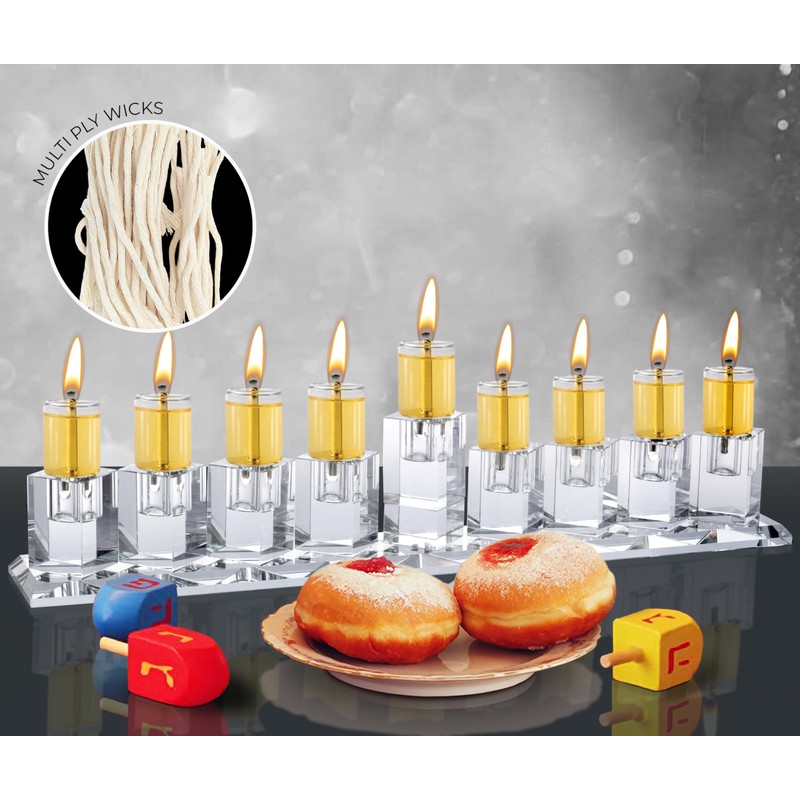 Ner Mitzvah Natural Cotton Smokeless Wicks – 50 Count (Approx.)