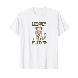 Cat in Western Outfit,Boots,Hat,Wild Rag, Cowgirl Cowboy Cat T-Shirt
