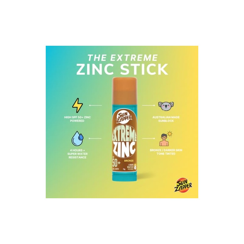 Sun Zapper Extreme Zinc Stick "Bronze" SPF 50+ | Protector