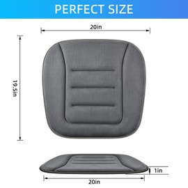 KAYI Car Seat Cushion, Memory Foam Car Seat Cushion, Anti Slip Rubber Bottom Car Seat Cushions for Driving, Suitable for Car and Office Chairs (Grey)