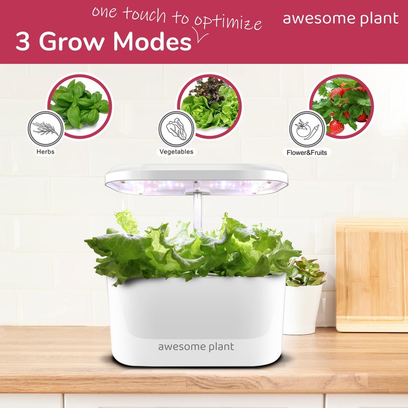 Awesome Plant 6Pro Hydroponics Growing System Kit (6 Pods), Indoor