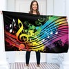 Music Flag - Large Funny Flag - Double-Sided Print -