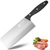 Chinese Cleaver Knife 7 Inch, Meat Knife Ultra Sharp Lightweight