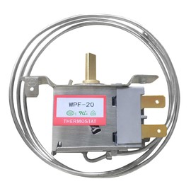 Universal Fridge/Freezer Thermostat Refrigerator Temperature Control WPF-20, Thermostat for Mini Fridge Compatible with WPF16, WPF18, WPF 20, WPF22, WPF24, WPF30, 【 Can Provide Installation Tutorial 】