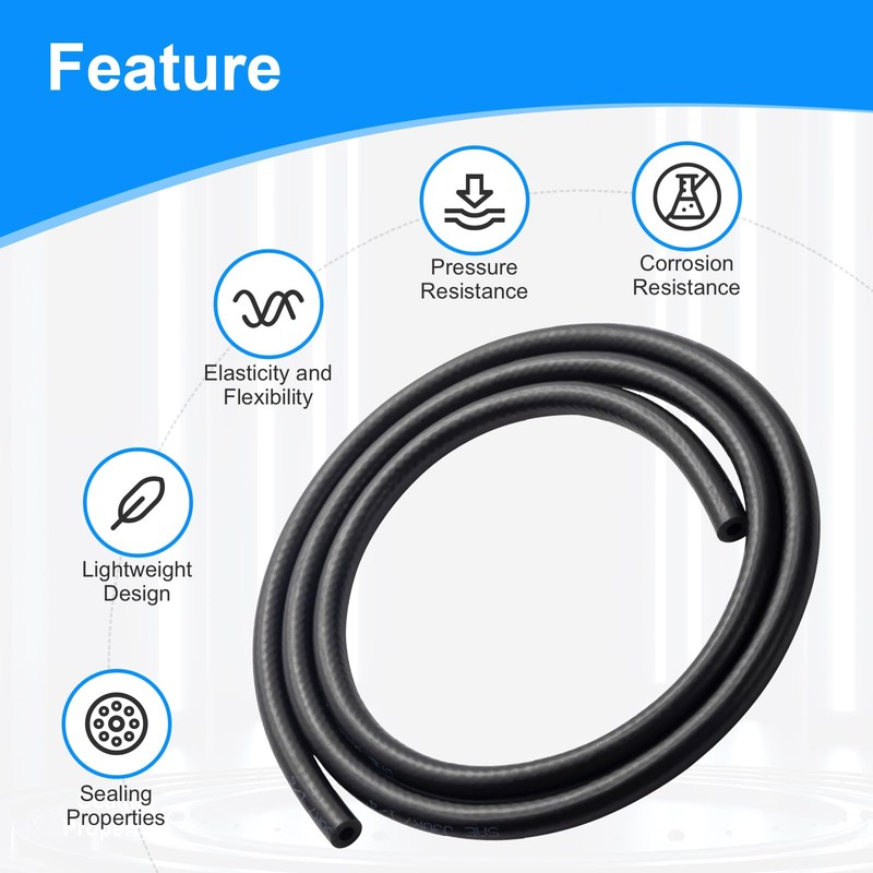 6 mm Inner Diameter Fuel Line, 1.5 Metre Fuel Hose