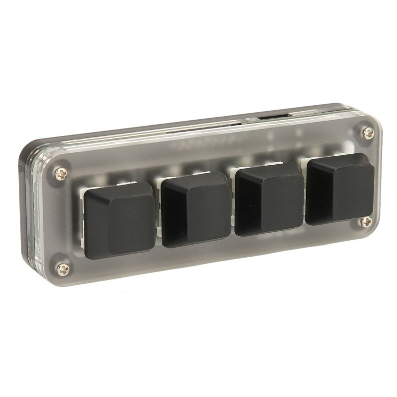 Programmable Keypad USB 4 Keys Mini Portable Mechanical Keyboard HID