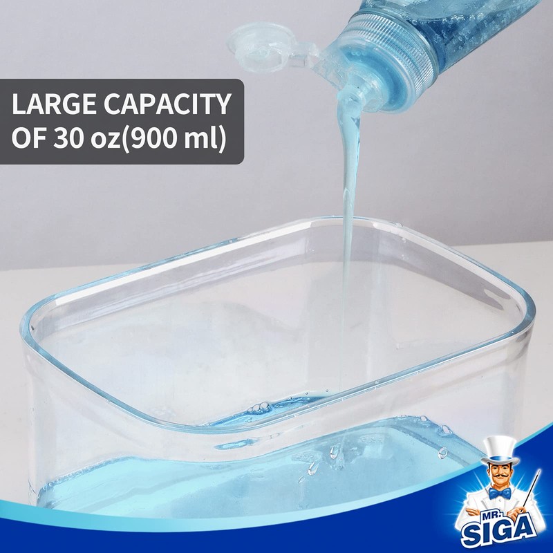 MR.SIGA Dish Soap Dispenser for Kitchen,2 in 1 Premium Soap
