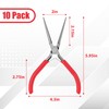 Lanties 10 Pack Mini Needle Nose Pliers Bulk, 6 Inch