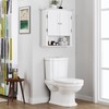 UTEX Bathroom Cabinet Wall Mounted, Wood Hanging Cabinet, Wall Cabinets
