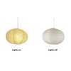 White Round Paper Lantern Light Decorative Soft Light Easy to