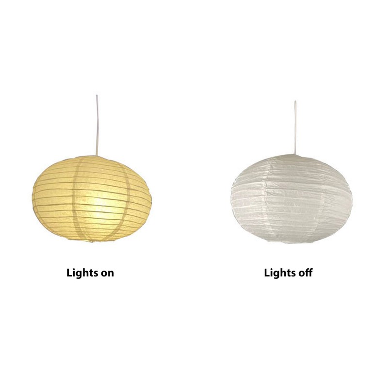 White Round Paper Lantern Light Decorative Soft Light Easy to