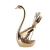 Tableware Mini Zinc Alloy Fruit Dessert Tasting Forks Spoon with