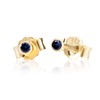 NKlaus Pair of 2.5 mm 585 Yellow Gold 14 K