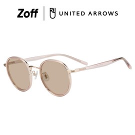 Zoff ZA251G01 Boston Sunglasses | UNITED ARROWS Round Color Lens Metal, Unisex, UV Protection, UV Protection, Stylish, Unisex, pink (clear)