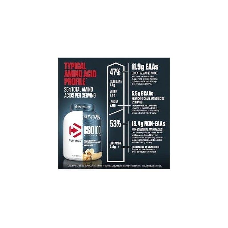 Dymatize ISO100 Protein Powder ‚Äì 100% Hydrolyzed Whey Isolate ‚Äì