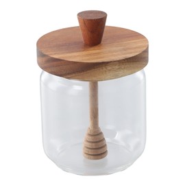 Honey Pot Honey Jar with Dipper Glass Jars for Kitchen