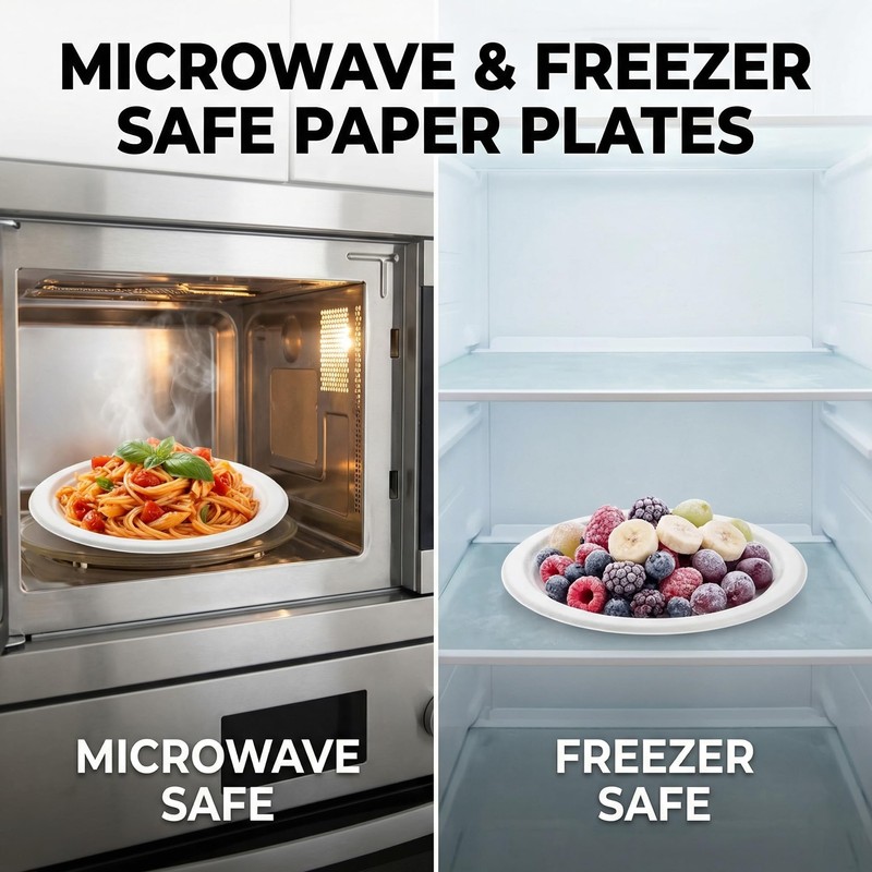 Disposable Paper Plates, Dessert Plates 6 Inch Paper Plates, White,125