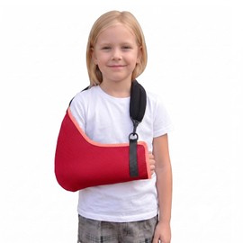 Red/Coral 6-7yr Arm Sling Airflow Shoulder Support